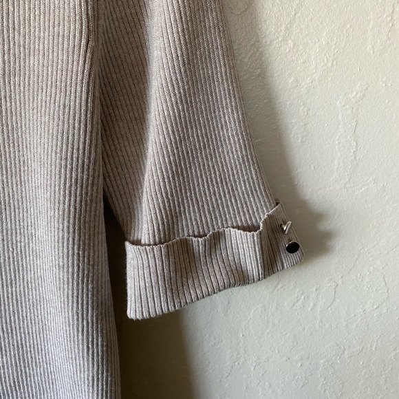 Liz Claiborne tan crew neck sweater Xl - Picture 3 of 4